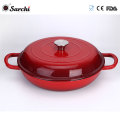 hot style Cast Iron big size sallow casserole dutch oven